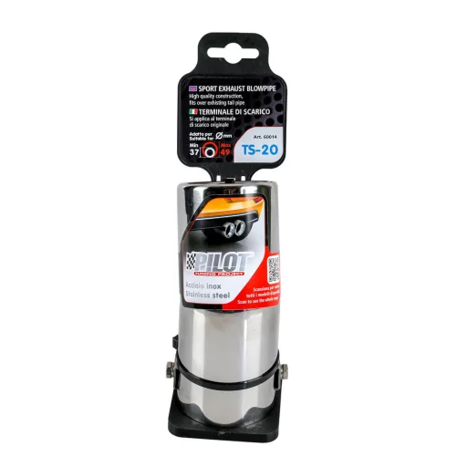 Lampa TS-20 Kipufogóvég, Hajlított, 37-49mm