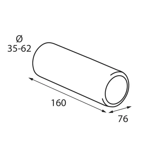KIPUFOGÓVÉG TS-02  35-62MM OVÁL