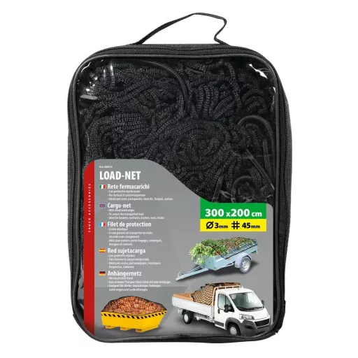 Csomag leszorító háló Kis teher, utánfutó rakományrögzítő háló 300x160cm