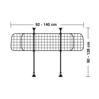   Lampa GRG-4, Teleszkópos Dróthálós Kutya/Rakományvédő Rács
