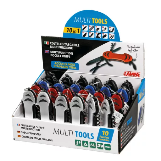 Lampa multifunkciós bicska - 10in1 - rozsdamentes - 4 színben