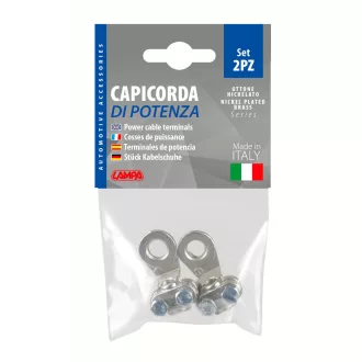   Lampa 2 darabos tápkábel-csatlakozó készlet, lemezes kábelrögzítéssel - 16 mm2, 8 mm-es furat