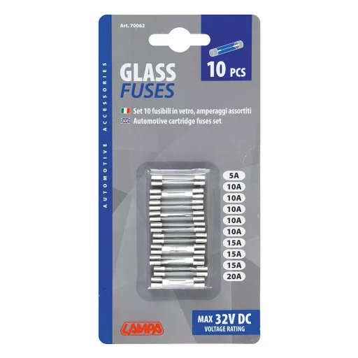 Lampa Biztosíték, Üveg, Szett