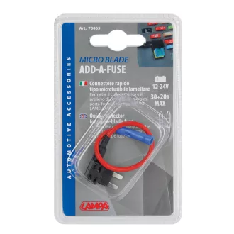   Lampa Biztosítéktartó, Késes, Mini, Gyorscsatlakozó funkció