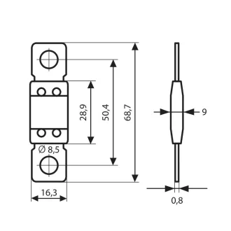 Lampa Biztosíték Maxi+, 80A 12-32V