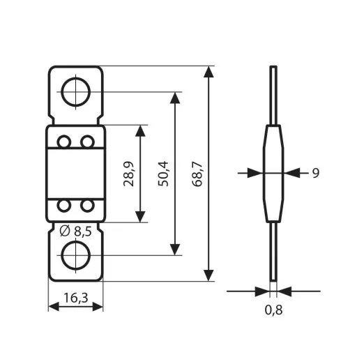 Lampa Biztosíték Maxi+, 80A 12-32V