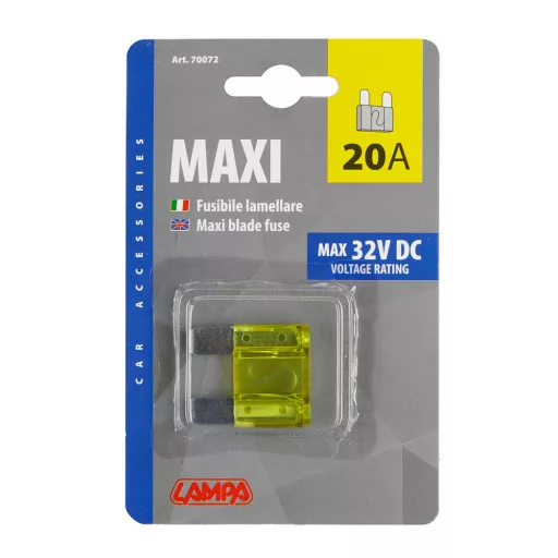Lampa Biztosíték, Késes, Maxi, 20A, Darabos