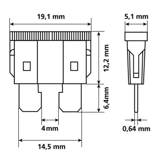 Lampa Biztosíték, Késes, Szett