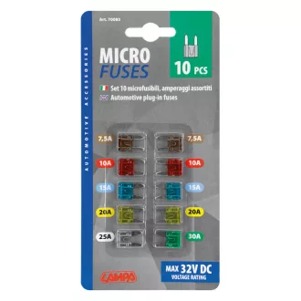 Lampa, Biztosíték, Késes, Mini, Szett