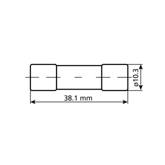 Lampa Biztosíték, Üveg, 15A, Darabos