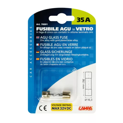 Lampa Biztosíték Üveg, 35A