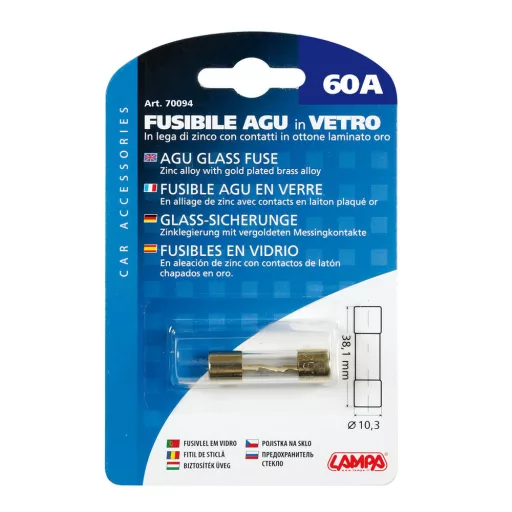 Lampa Biztosíték Üveg, 60A