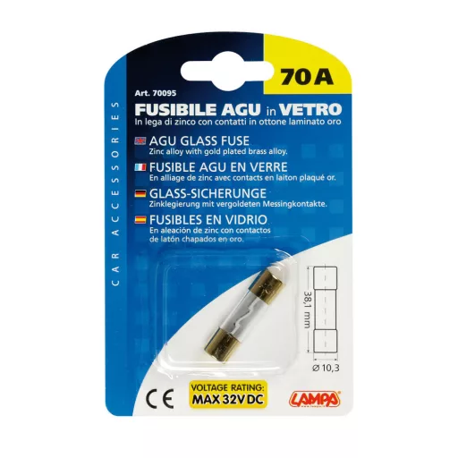 Lampa, Biztosíték Üveg, 70A