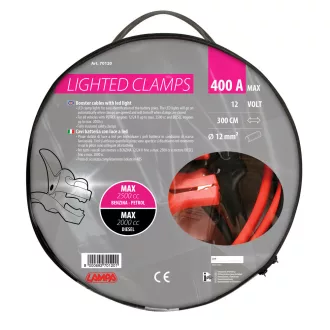 Lampa Indítókábel, 400A, 3M, Ledes