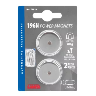 Lampa Neodímium mágneses korongok, 2 db
