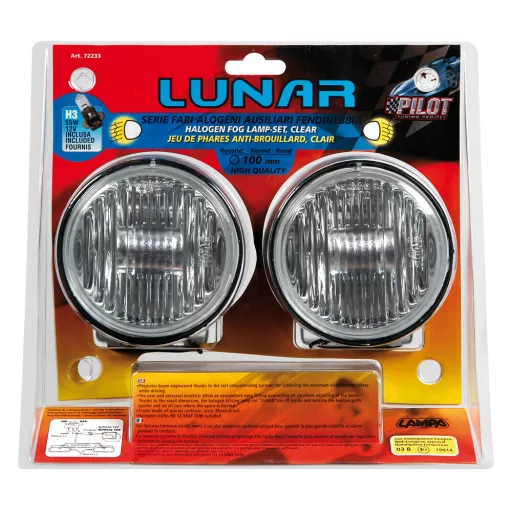Lampa, Ködlámpa, Lunar,  Fehér, Párban, Szórt Fény, H3