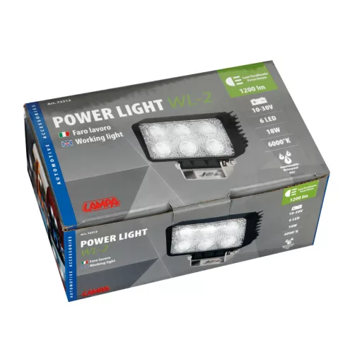 Lampa WL-2, Munkalámpa 6 leddel, Téglalap, 6000K 10-30V