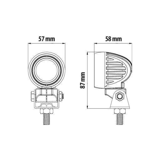 KIEGÉSZÍTÓ LÁMPA LED 9-32V