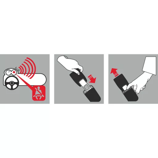 Lampa Biztonsági öv, Csat, Hangjelzés blokkolás