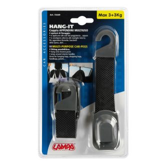   Lampa Hang-It, Multi tartó, Fejtámlarúdra és kapaszkodóra - 2 db