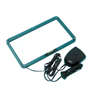 Lampa XL Neon Rádió Keret 12V - 18,3x10,2 cm - Zöld