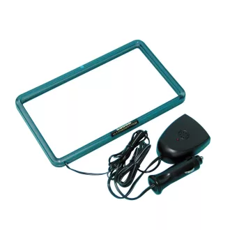 Lampa XL Neon Rádió Keret 12V - 18,3x10,2 cm - Lila