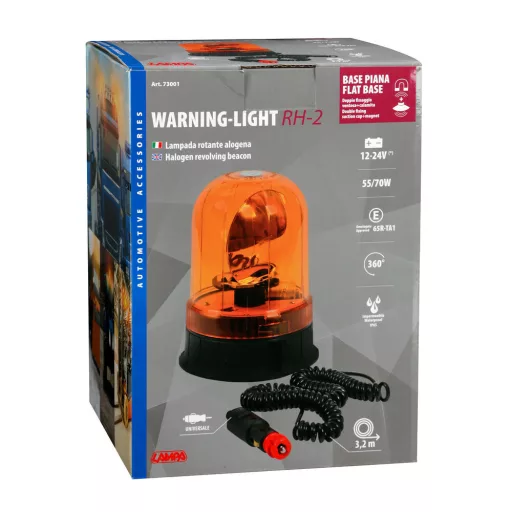 Lampa Villogó, H1 izzó, RH-2, Sárga, Mágneses, 12/24V