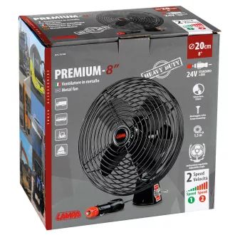   Lampa Premium Heavy DuTy - 24V Ventilátor, Fém rács, 15cm lapát