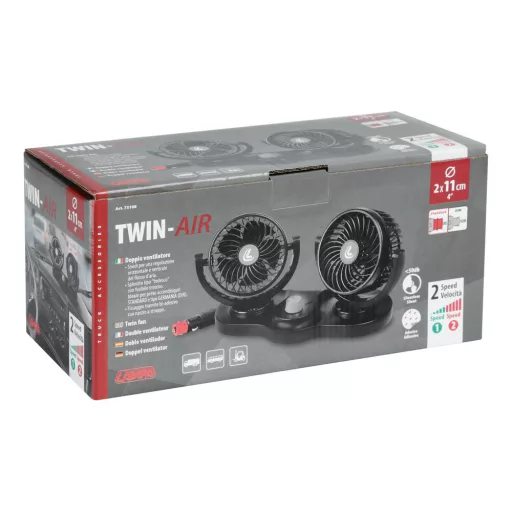 Lampa, Twin Air,  Iker Ventilátor, 2 sebességes, 24V