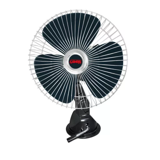 Lampa Króm, Oszcilláló Ventilátor, 24V, 15cm