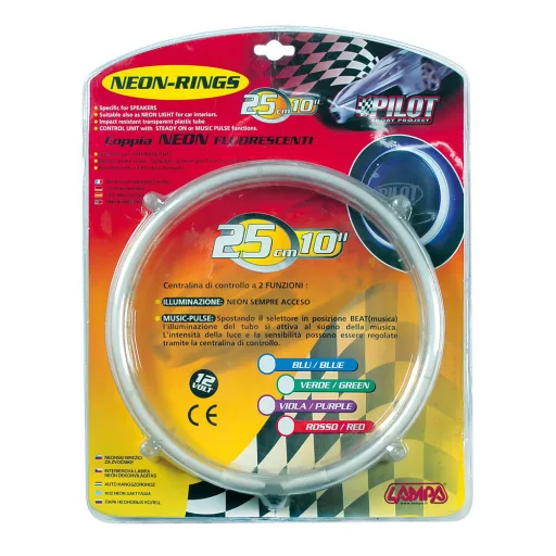 Lampa NR-25, Neon Gyűrűk Kék, 25cm 12V