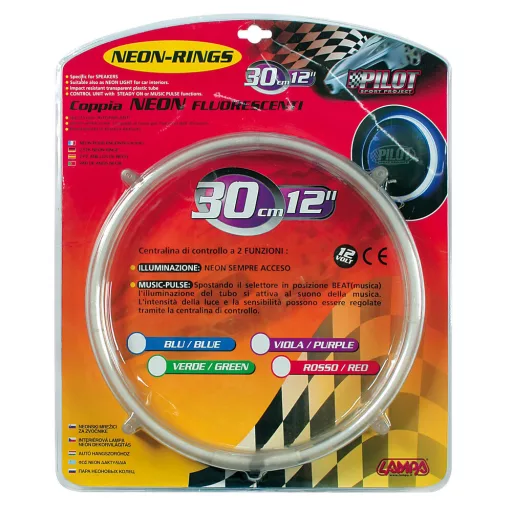 Lampa NR-30, Neon Gyűrűk Piros, 30cm 12V