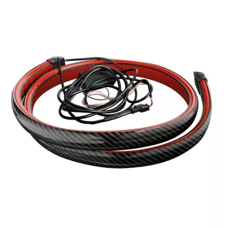   Lampa Karbon Mintájú Hátsó Spoiler Led Világítással 120cm 12V