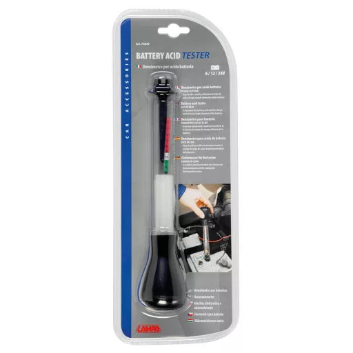 Lampa Akkusavmérő, Csöves, Olasz