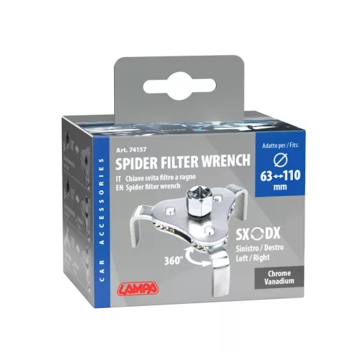 Lampa Olajszűrő fogó 3 körmös, önbeálló - O 63-110 mm