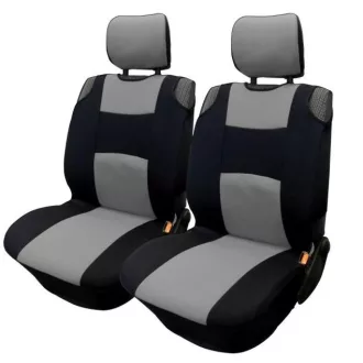   2DB-os Univerzális üléshuzat - 5mm-es habszivacs - szürke-fekete