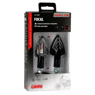 Lampa, Motoros Index, Focal, HY21W, Pár, Fekete
