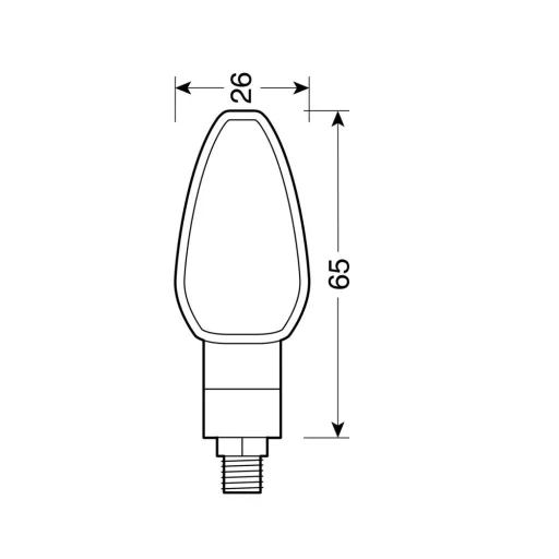 Lampa Motoros Index, Tuareg, LED, Pár, Karbon