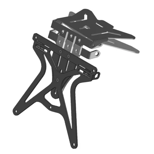 Lampa Motor Rendszámtartó, Aero-X, Alu, Fekete