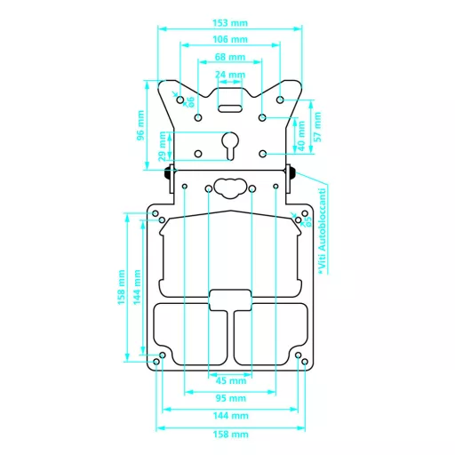 Lampa Motor Rendszámtartó, Xtreme, Alu, Fekete