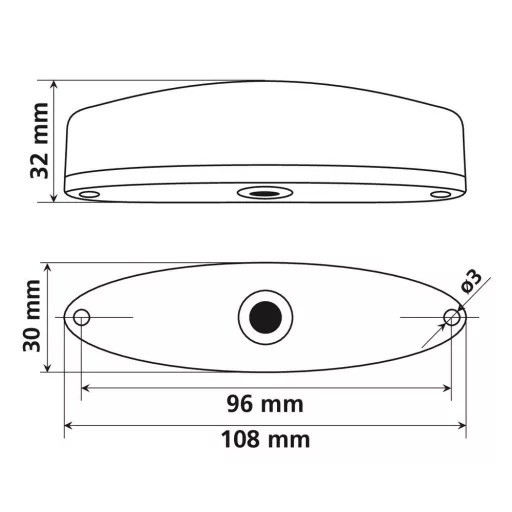 Lampa Motoros Hátsó Lámpa, Porster, LED