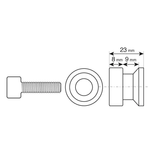 Lampa Motoros M8x1,25-ös Állványcsavar