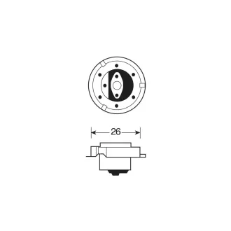 Lampa S3 BLU-XE Halogén izzó - 12V - 15W - P26s