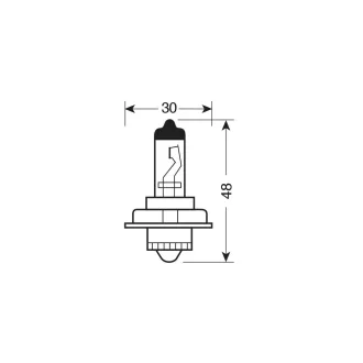 Lampa S3 BLU-XE Halogén izzó - 12V - 15W - P26s