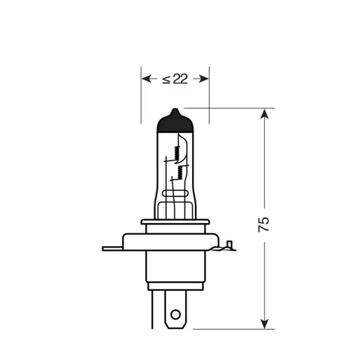 Lampa HS1 BLU-XE Halogén izzó 12V - 35/35W - PX43t