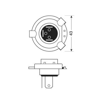 Lampa HS1 BLU-XE Halogén izzó 12V - 35/35W - PX43t