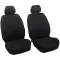 Trikó üléshuzat fejtámla huzatokkal, 5mm vastag anyag, fekete - párban 23087BK