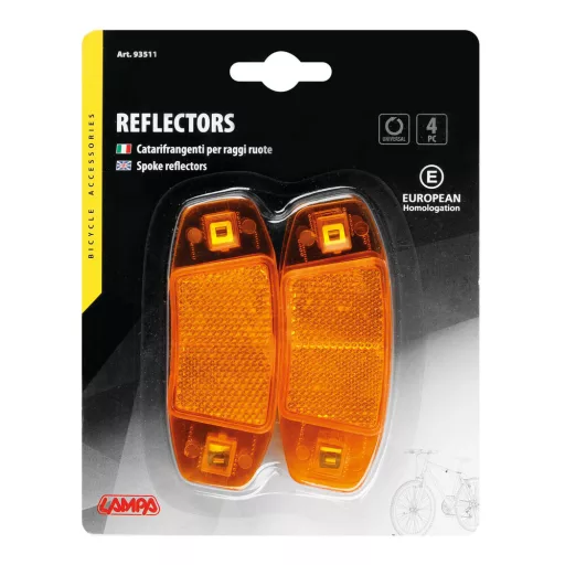 Lampa Kerékpár Prizma Küllőre, 4 db-os