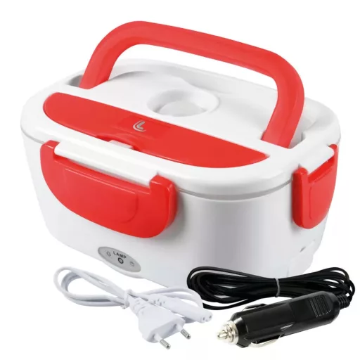 Lampa, Ételmelegítő, Lunch-Box, 1,5L 12/24/220V (Autós szivargyújtós ételmelegítő)