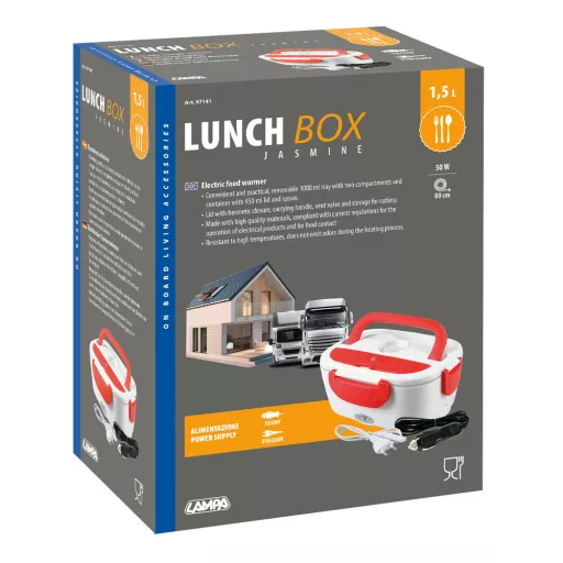 Lampa, Ételmelegítő, Lunch-Box, 1,5L 12/24/220V